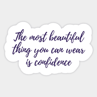 Confidence Sticker